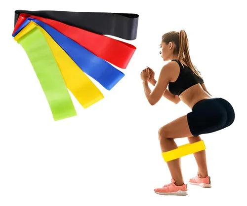 🏋️ KIT BANDAS ELÁSTICAS X5 – GHORA MASTER